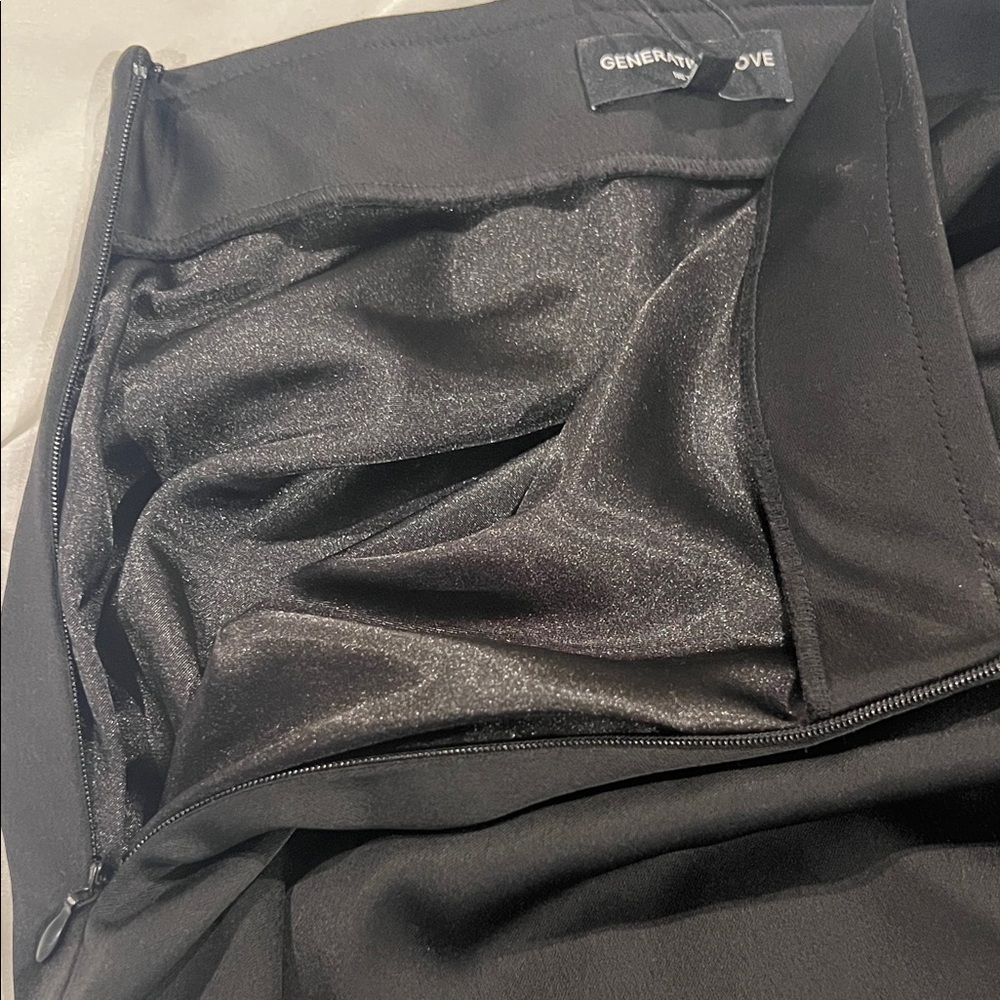 NWT Generation Love Mika Black Satin Mini Skirt Size 0 - Picture 7 of 12